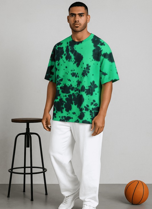 Unisex Tie Dye Oversized T-Shirt - Eagle Squat