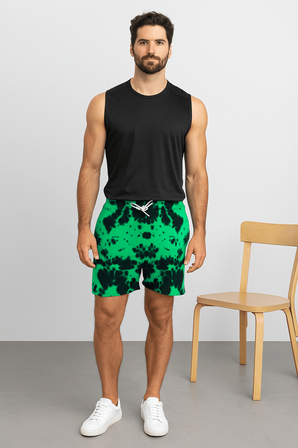 Unisex Tie Dye Shorts - Eagle Squat