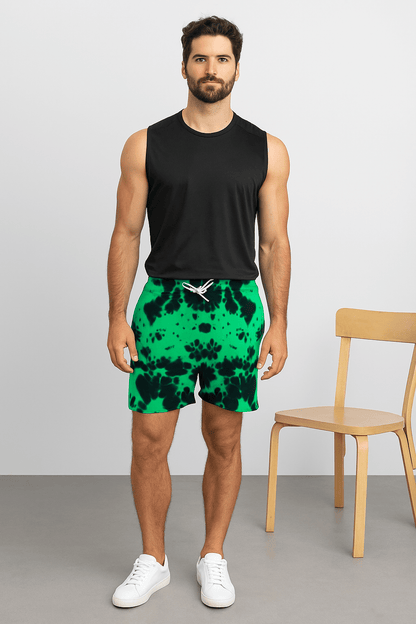 Unisex Tie Dye Shorts - Eagle Squat