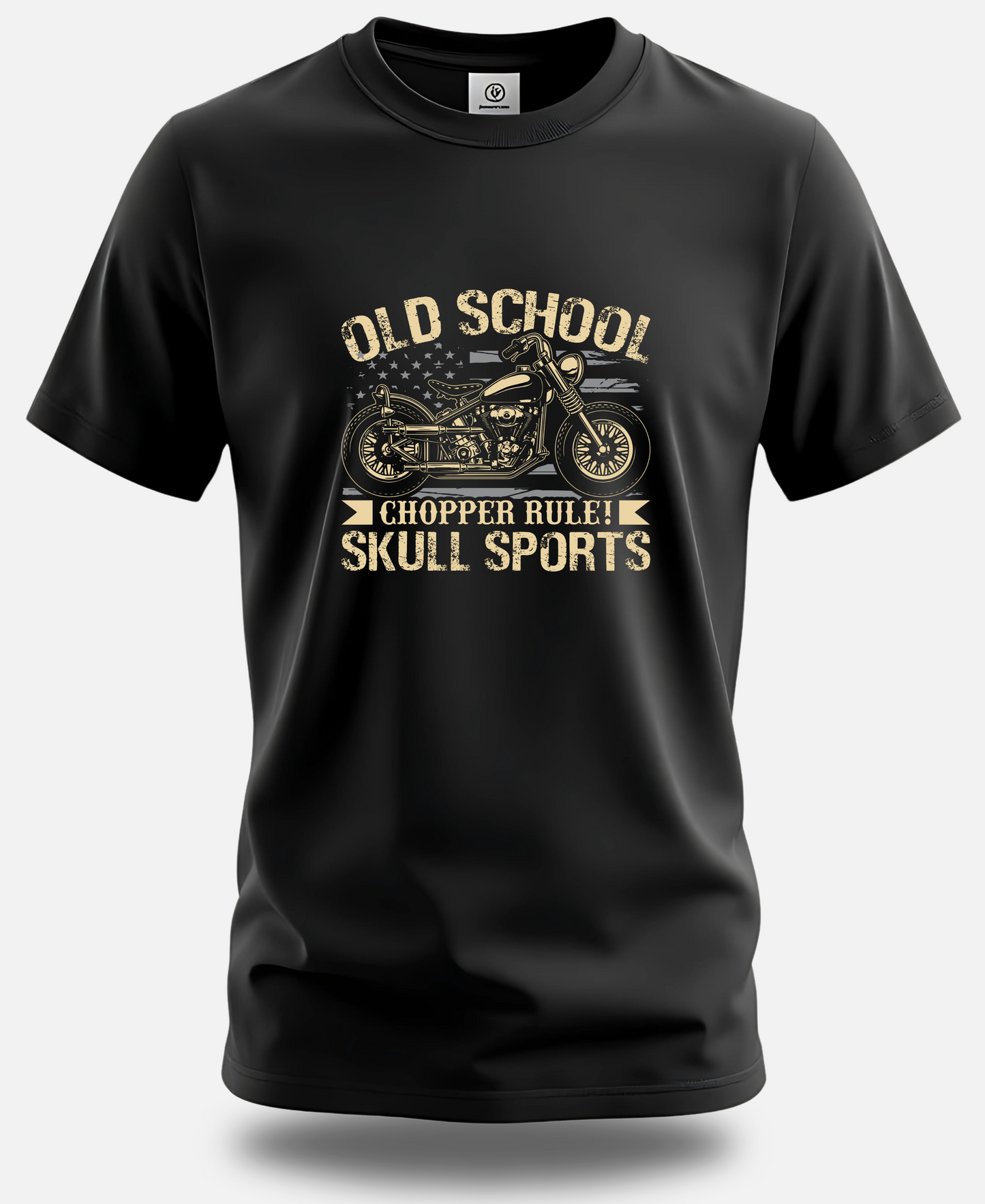 Old School Rider – Classic Biker T-Shirt by Eagle Squat